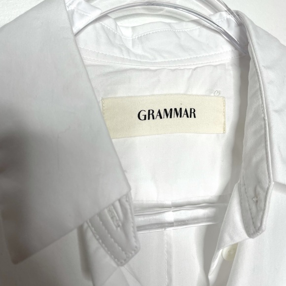 Grammar NYC | The Verb Shirt White 8 - Picture 3 of 10
